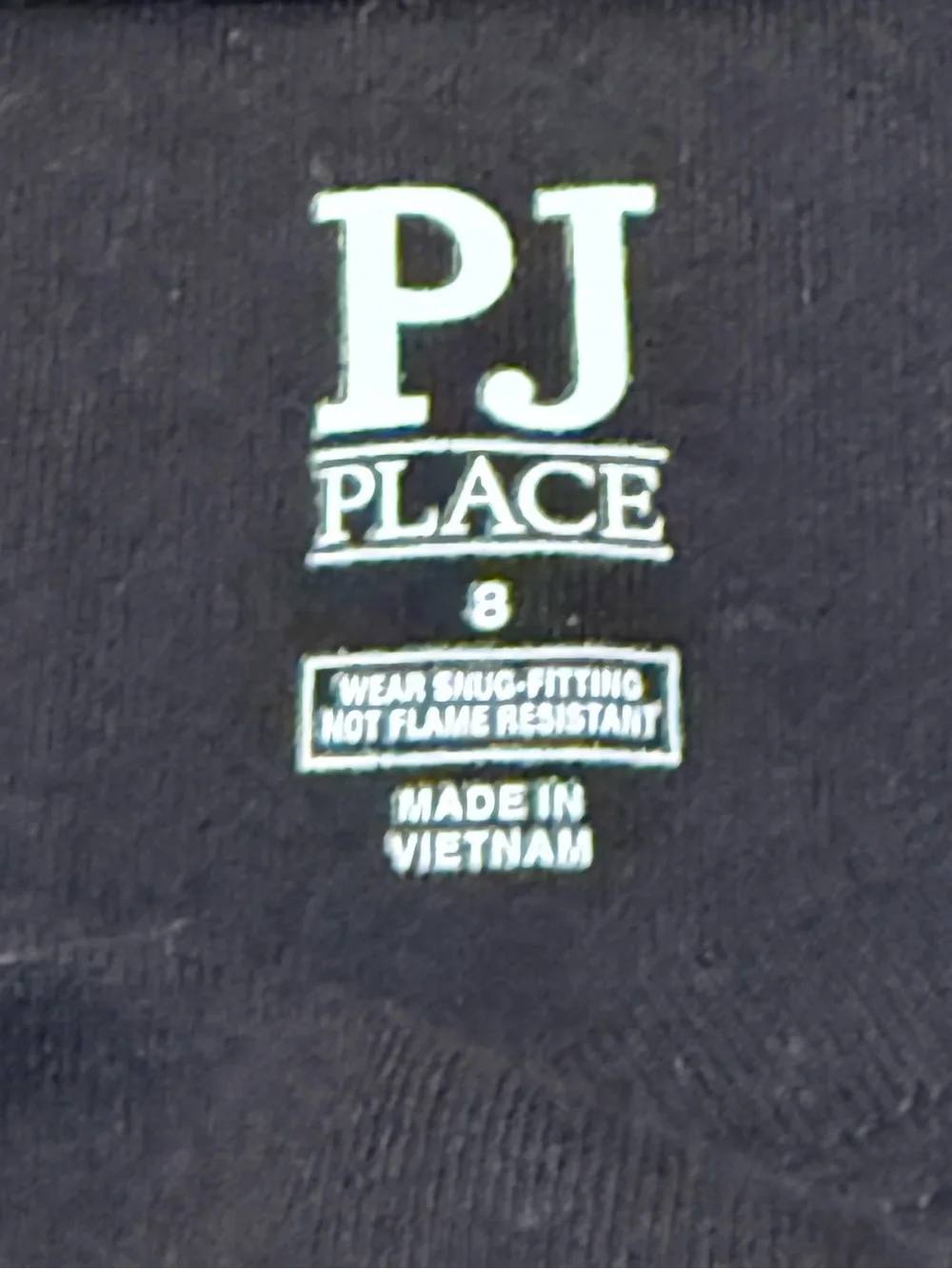 PJ Place Black Skeleton Pajama Set- Glow in the Dark